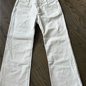 Earnest Sewn Women's Straight Leg White Jeans